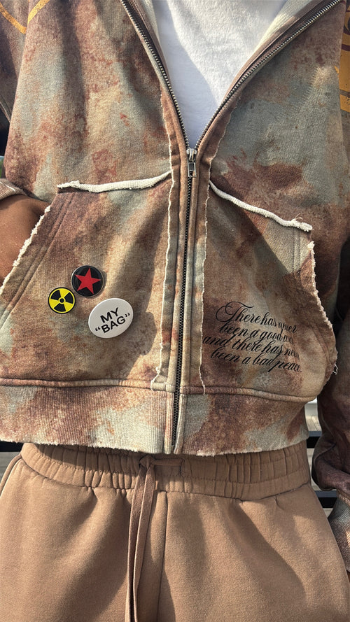 "NO GOOD WAR"  ZIP-UP